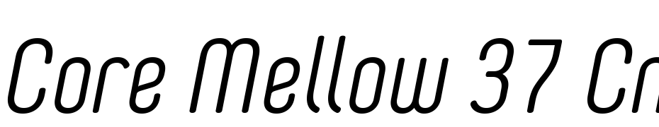 Core Mellow 37 Cn Light Italic cкачати шрифт безкоштовно